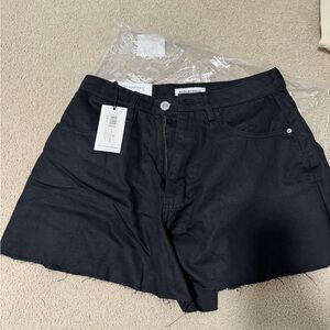 New with tags WeWoreWhat Black High-Rise Cutoff Shorts size 27